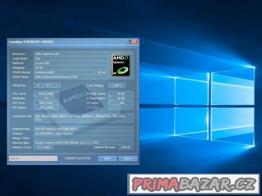 AMD Opteron 248, sc.940 – fotografie 1
