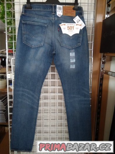 Pánské džíny Levis, skinny 501, W 30 L 30 – fotografie 2