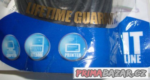 USB 2.0 propojovací černý kabel A-B, 5 metrů, nerozbalený, k – fotografie 4