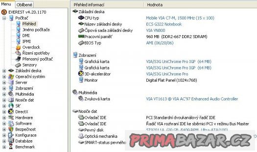 Notebooková paměť SO-DIMM 1 GB DDR2-667  FUNKČNÍ – fotografie 3