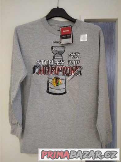 Šedá mikina Reebok, Stanley Cup Champions 2015, velikost S – fotografie 1