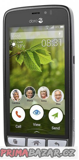 Doro 8031 černý 4,5" LTE Kamera GPS WiFi, SOS (záchranné) Tl – fotografie 1