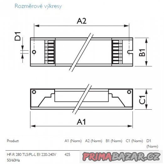 Elektronický předřadník Philips HF-R 280 TL5/PL-L EII – fotografie 2