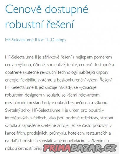 Elektronický předřadník Philips HF-S 236 TL-D II – fotografie 4