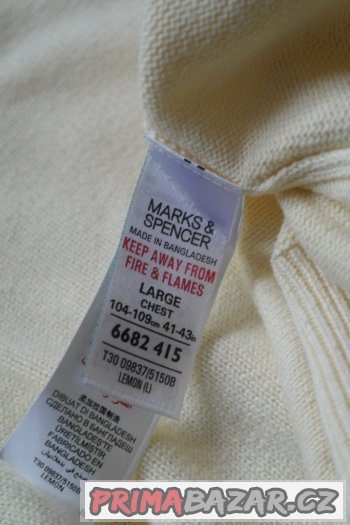 PÁNSKÝ SVETR MARKS&SPENCER - VEL. L/XL – fotografie 4