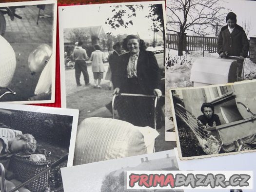 Staré fotky dětských kočárků - 42 ks – fotografie 2