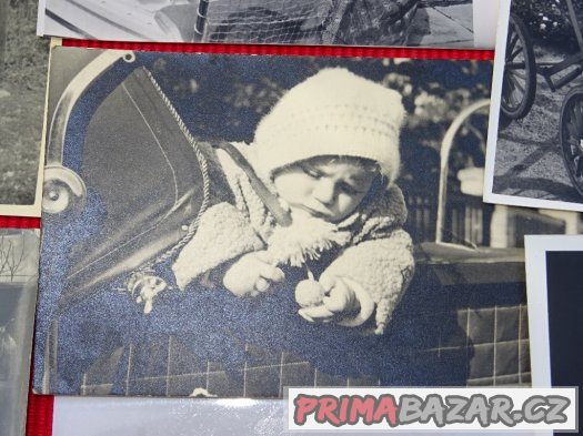 Staré fotky dětských kočárků - 42 ks – fotografie 4