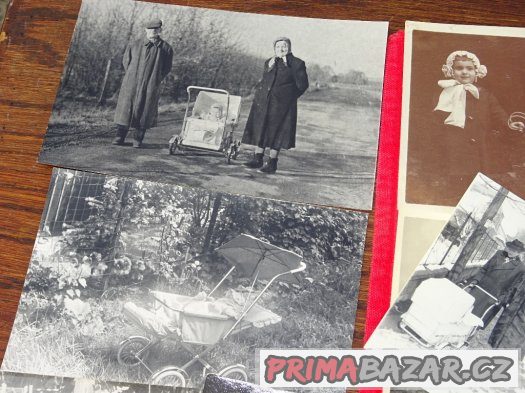 Staré fotky dětských kočárků - 42 ks – fotografie 5