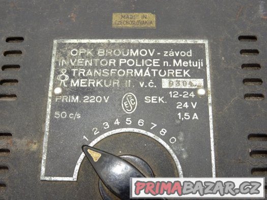 Transformátorek Merkur k vláčkům – fotografie 2
