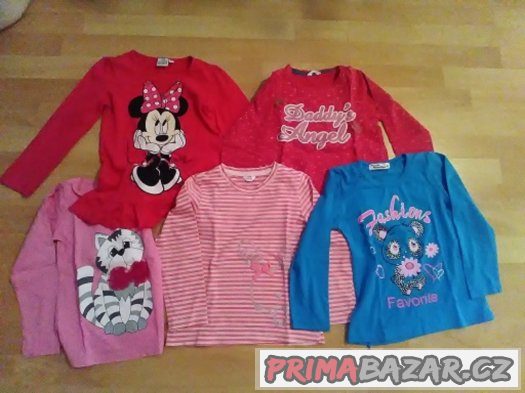Holčičí mikiny velikost 110/116 s Minie velikost 122 – fotografie 1