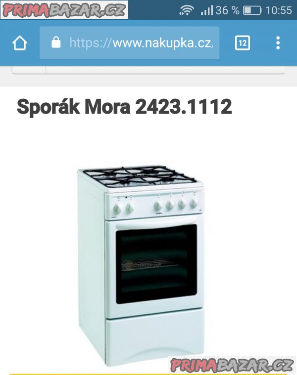 Sporák kombinovaný Mora 2423.1112