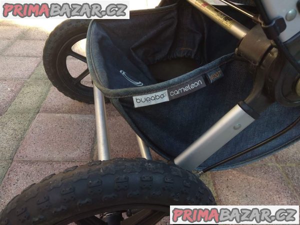 Prodáme kočárek BugaBoo Frog / Cameleon Denimm edice – fotografie 9