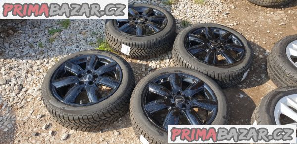 zánovní sada alu kola elektrony mini cooper Černý lak 6856059 5x112 7jx17 is47 dot3316