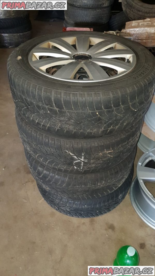 plechové disky Volkswagen Škoda s poklicema orig. VW 3C0601027Ah 5x112 6.5jx16 et42