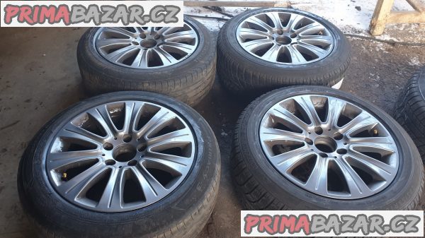alu kola elektrony šedý lak mercedes E klasse W212  A2124015802 5x112 8jx16 et46 pneu dunlop 205/55 r16