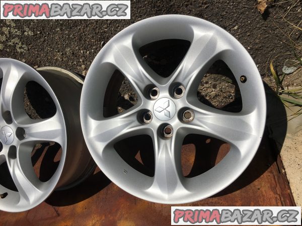 5x114.3 R17 - originál hliníková sada Mitsubishi - ET 46 – fotografie 3
