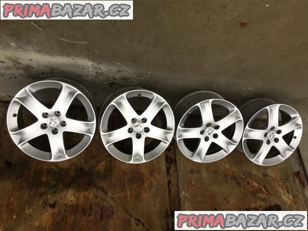 5x108 R17 - poriginál alu ráfky Peugeot 407 – fotografie 2