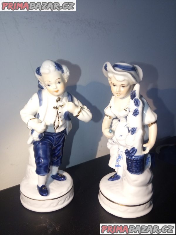 Handbemalt porcelan par sosek – fotografie 1
