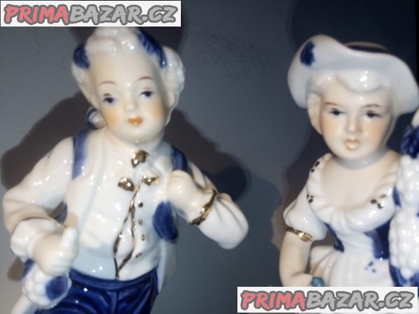 Handbemalt porcelan par sosek – fotografie 2