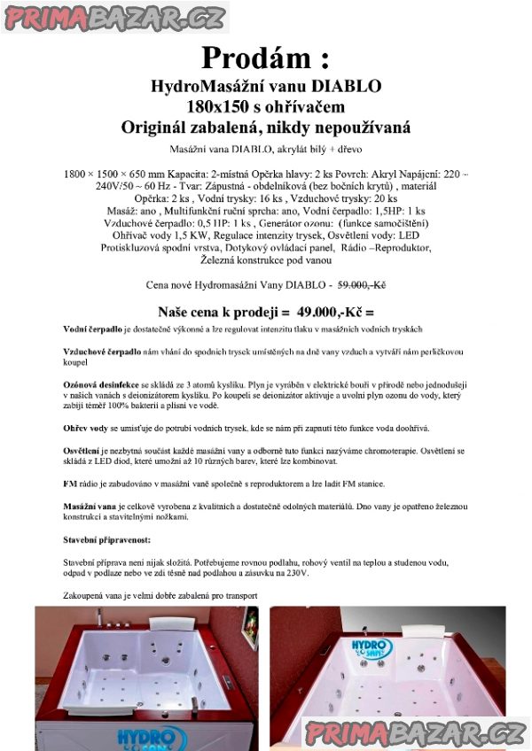 Prodám vířivou vanu – fotografie 1