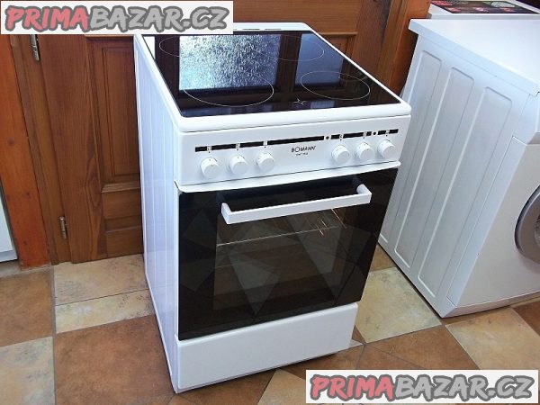 Sporák sklokeramický BOMANN šíře 50 cm horkovzduch