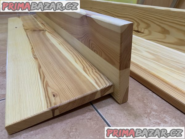 Police borovicový masiv 120 cm - 2 kusy – fotografie 3
