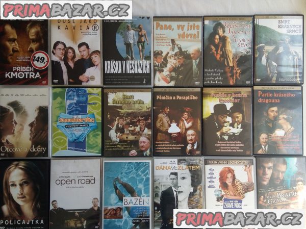 Originál DVD filmy (některé zabalené)