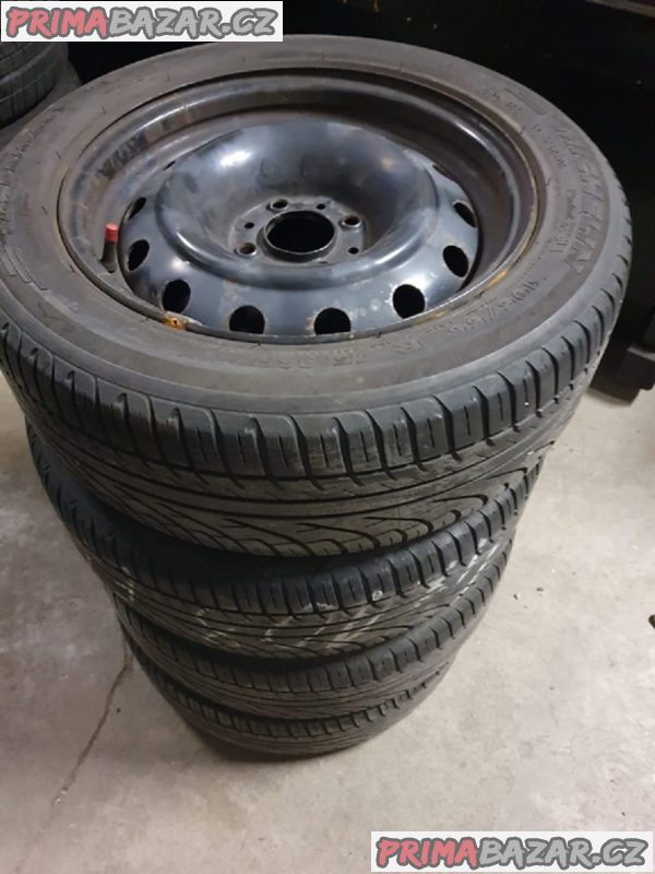 Plechove disky s pneu michelin primacy citroen peugeot 4x108 6jx15 et18 pneu 195/55 r15 85h 70% vzorek cena je za všechny 4 disky i s