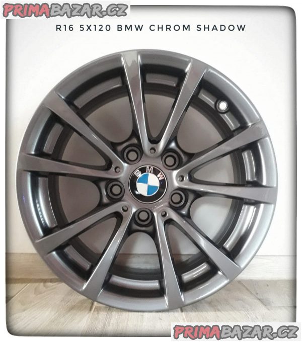 R16 5x120 BMW Chrom Shadow F30 F20 E46 E84 E87 E90E91 – fotografie 1