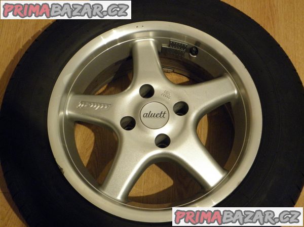 alu kola Aluett 15" 7Jx15H2+letní pneu Fulda 195/65/15