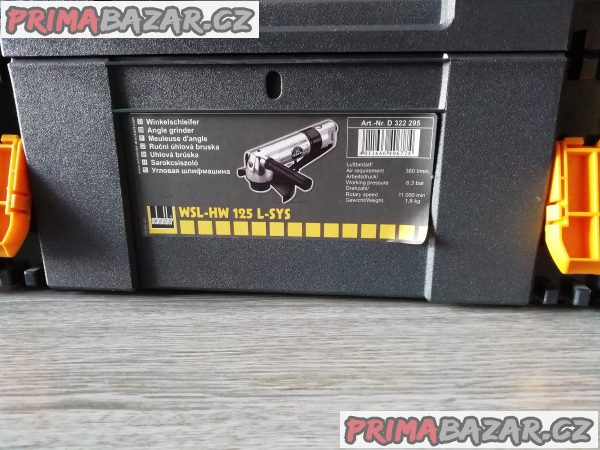 PNEUMATICKÁ ÚHLOVÁ BRUSKA SCHNEIDER 125L SYS – fotografie 2