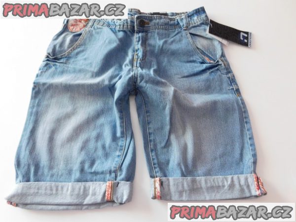 Džínové bermudy-Nové-vel.170-unisex-PC 449,-Kč