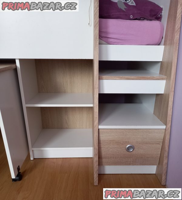 VYSOKÁ POSTEL, 90/200 cm - XXXLutz + židle Ikea – fotografie 4