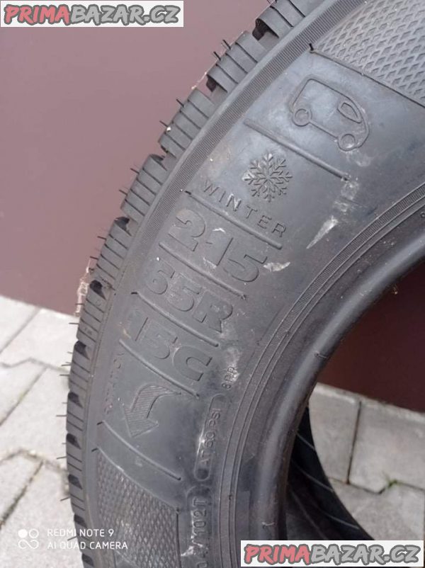 Prodám zimní pneumatiky značky Kleber transalp 215/65R15 cena je 6000 tel na mě je 723537304 – fotografie 8