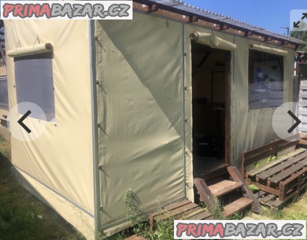 OBYTNÝ KARAVAN + dřevěná bouda – fotografie 1