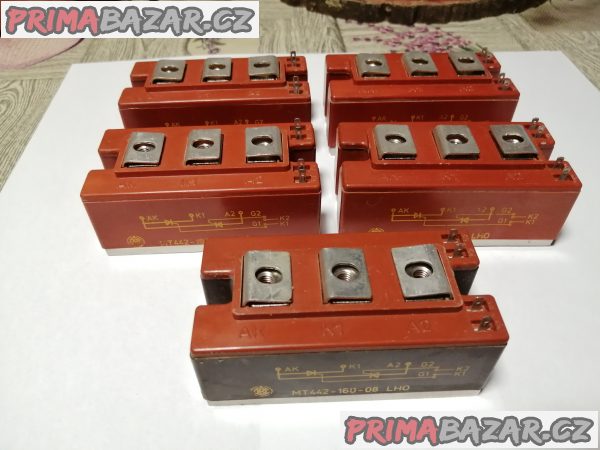 5x Tyristor výkonový, ČKD MT442-160-12 LHO – fotografie 2