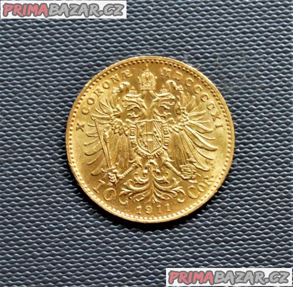 10 Kronen 1910, 1911 Wien, František Josef – fotografie 3