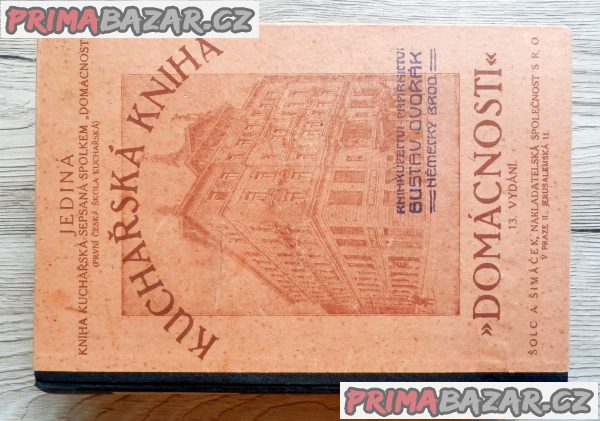 Starožitná Kuchařská kniha domácnosti, rok 1921 – fotografie 1