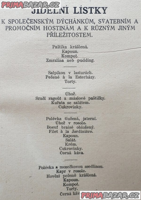 Starožitná Kuchařská kniha domácnosti, rok 1921 – fotografie 7