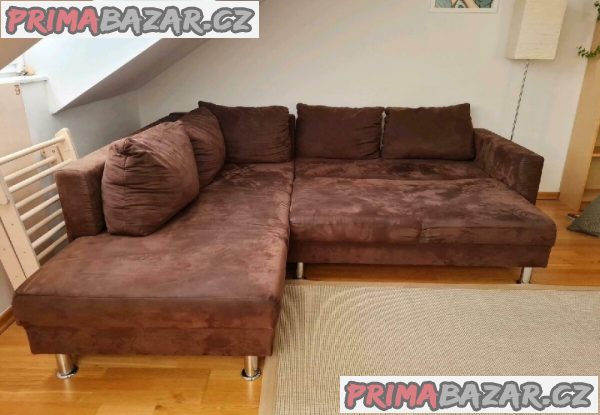 Rohová rozkládací sedačka – fotografie 1