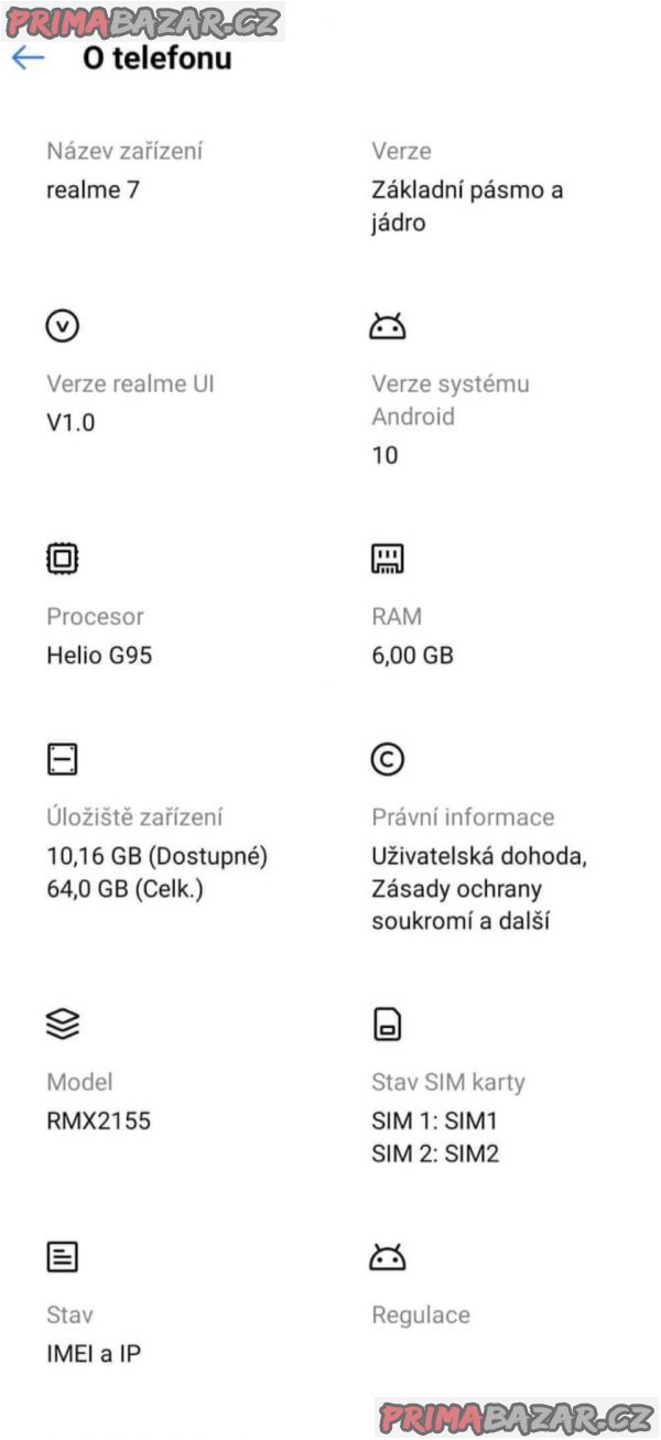 Prodám Nový Telefon Realme 7 – fotografie 3