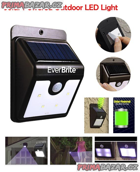Solární světlo s detektorem pohybu – fotografie 1