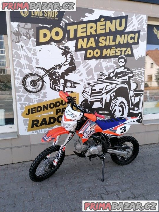 PITBIKE Leramotors Jaguar 125cc 17“/14“ ORANŽOVÁ záruka 2 roky