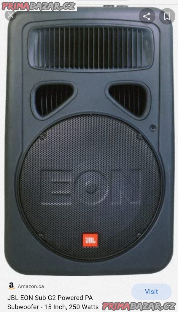 JBL subbasy 15 g2 activ. – fotografie 1