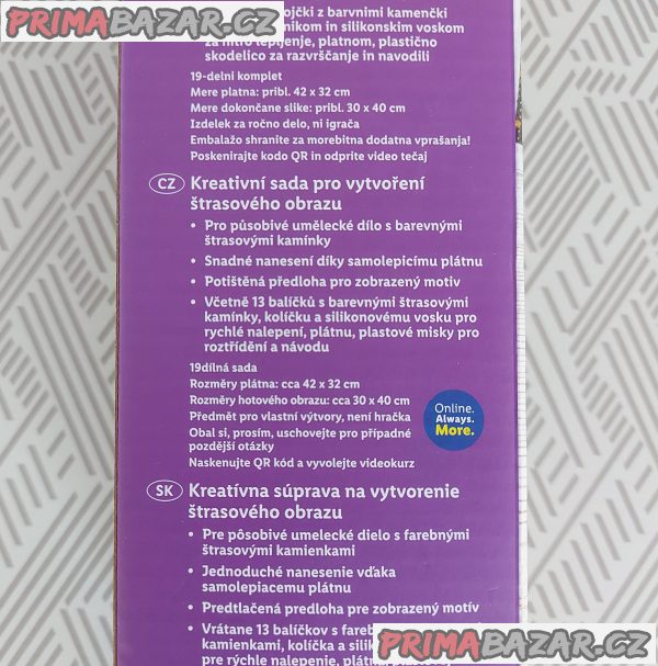 Diamantové malování NOVÉ, kompletní sada, obrázek 30x40 cm – fotografie 7