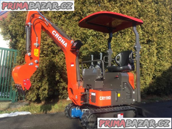 Bagr CR10, nejlevnější, dieselový minibagr 850 kg – fotografie 9