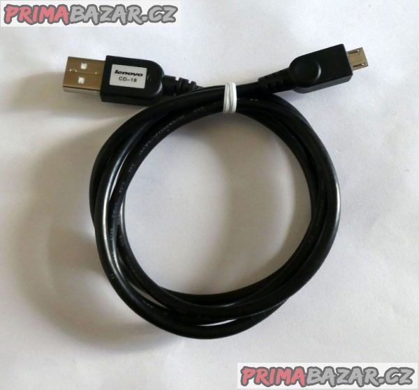 Datový nabíjecí kabel USB/microUSB  LENOVO CD-18, NOVÝ      (5)