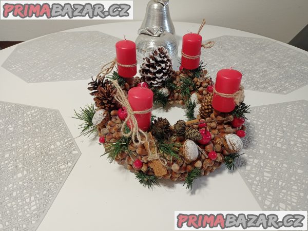 Adventní dekorace, věnce – fotografie 2