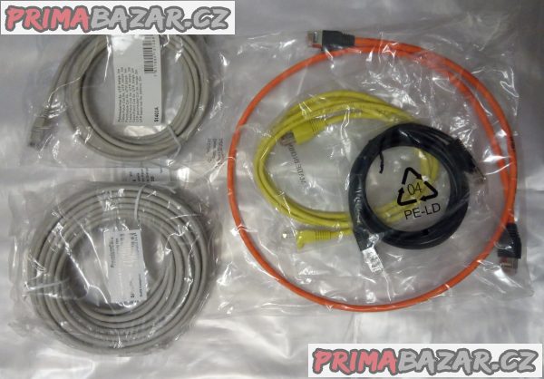 UTP ethernet propojovací kabely cat6 cat5e a konektory – fotografie 1