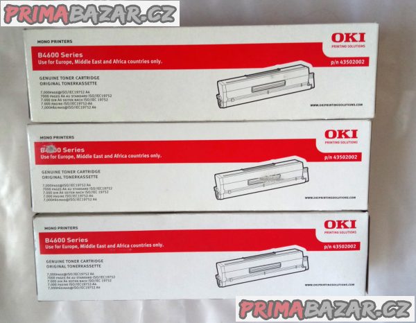 originální toner 43502002 pro Oki B4600 – fotografie 2